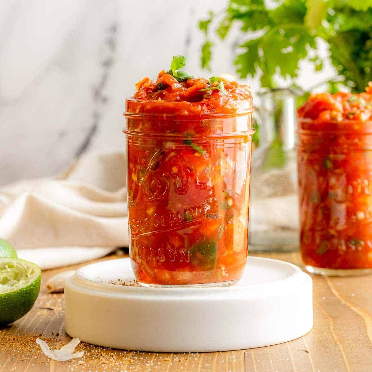 Easy Cooked Jarred Salsa